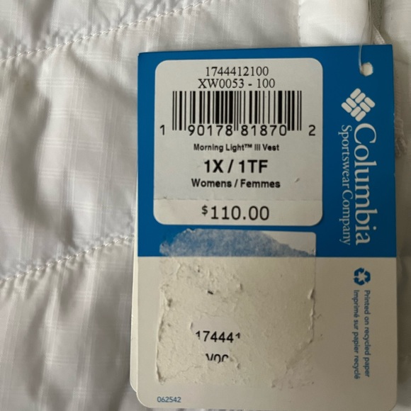 NWT Columbia Vest - Picture 2 of 4